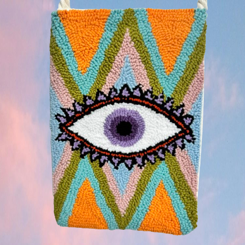 Nazar Eye Violett Handybag